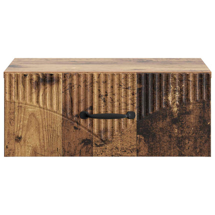 Väggmonterat Sängbord 2 pcs Gammalt trä 49 x 34,5 x 20 cm