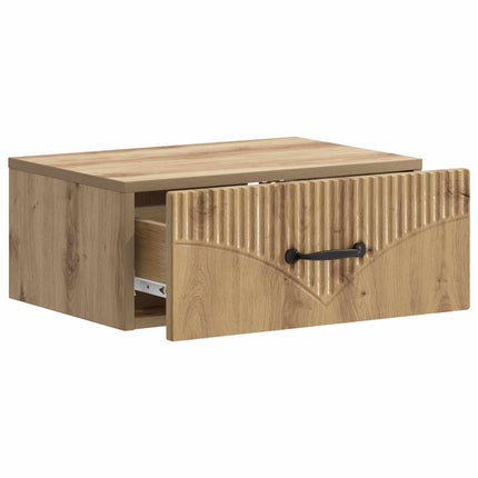 Väggmonterat Sängbord 2 pcs Artisan-ek 49 x 34,5 x 20 cm