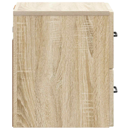 Väggmonterat Sängbord 2 pcs Sonoma-ek 34,5 x 33 x 40 cm