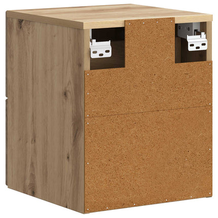 Väggmonterat Sängbord 2 pcs Artisan-ek 34,5 x 33 x 40 cm