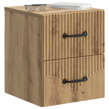 Väggmonterat Sängbord 2 pcs Artisan-ek 34,5 x 33 x 40 cm