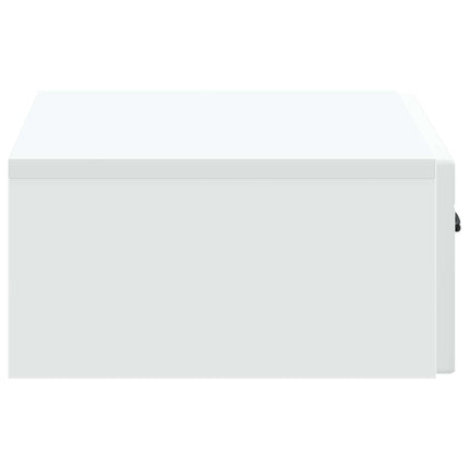 Väggmonterad sidobord Vit 59 x 34,5 x 17 cm Konstruerat trä