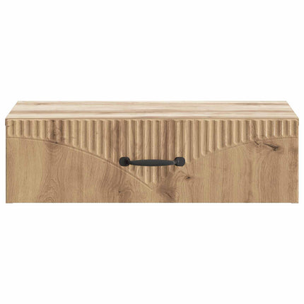 Väggmonterad sidobord Artisan-ek 59 x 34,5 x 17 cm