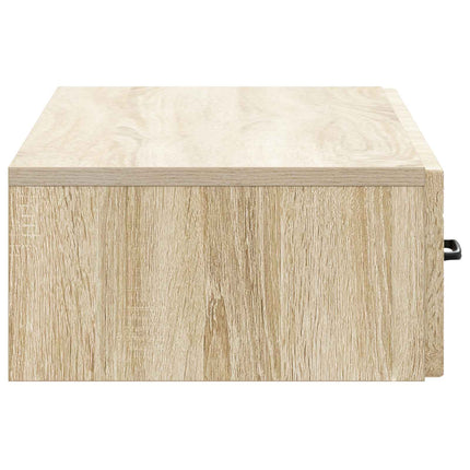 Väggmonterad sidobord Sonoma-ek 87,5 x 34,5 x 17 cm
