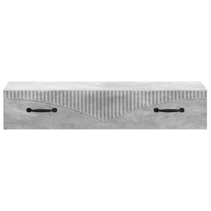 Väggmonterad sidobord Betonggrå 87,5 x 34,5 x 17 cm
