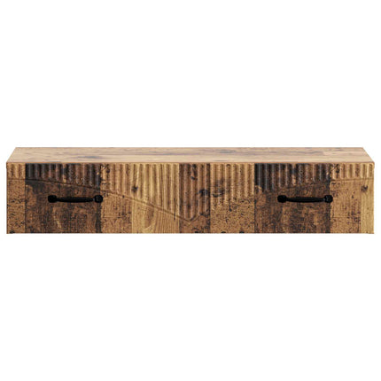 Väggmonterad sidobord Gammalt trä 87,5 x 34,5 x 17 cm