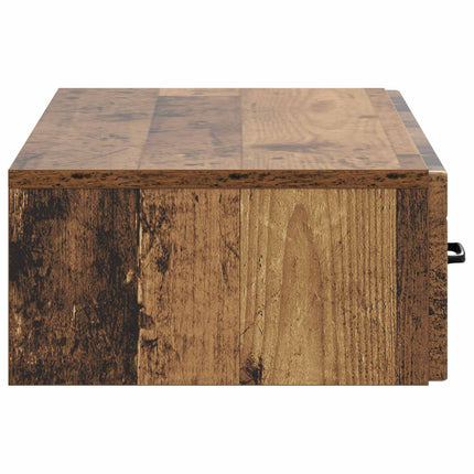 Väggmonterad sidobord Gammalt trä 87,5 x 34,5 x 17 cm