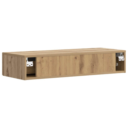 Väggmonterad sidobord Artisan-ek 87,5 x 34,5 x 17 cm