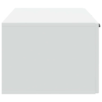 Väggmonterad TV-bänk Vit 59,5 x 41 x 30 cm Konstruerat trä