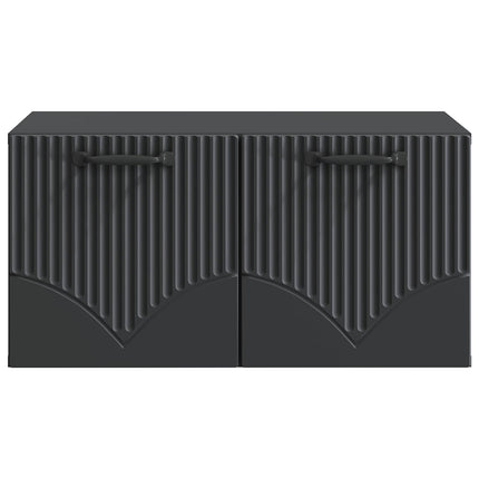 Väggmonterad TV-bänk Svart 59,5 x 41 x 30 cm Konstruerat trä
