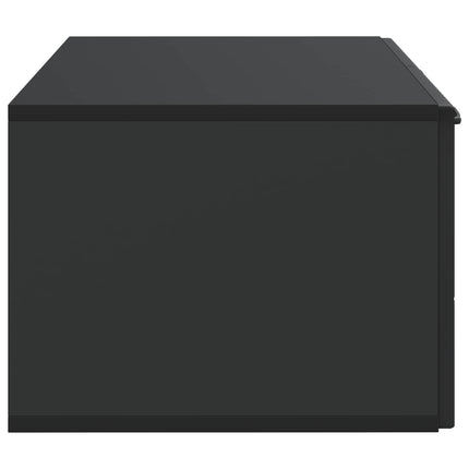 Väggmonterad TV-bänk Svart 59,5 x 41 x 30 cm Konstruerat trä