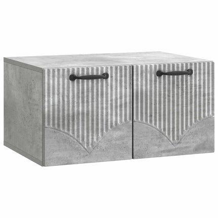 Väggmonterad TV-bänk Väggmonterad Betonggrå 59,5 x 41 x 30 cm
