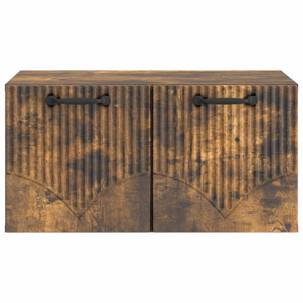 Väggmonterad TV-bänk Rökt ek 59,5 x 41 x 30 cm Konstruerat trä