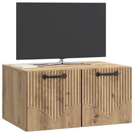 Väggmonterad TV-bänk 59,5 x 41 x 30 cm Artisan-ek