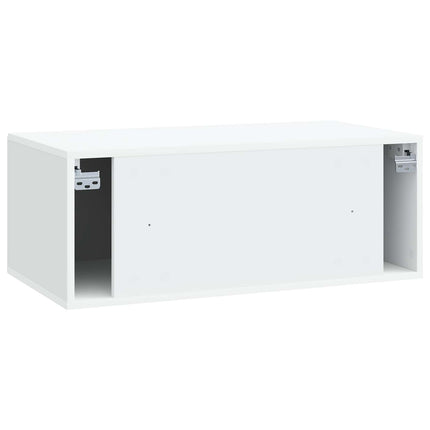 Väggmonterad TV-bänk Vit 78,5 x 41 x 30 cm Konstruerat trä