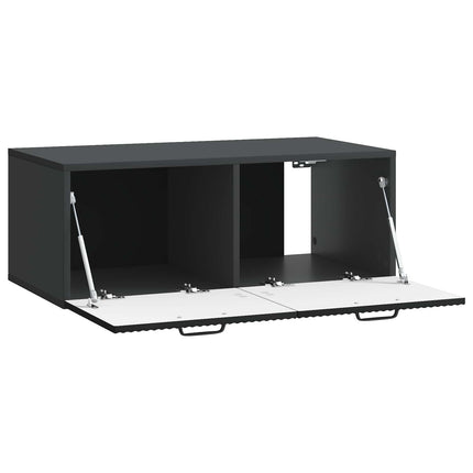 Väggmonterad TV-bänk Svart 78,5 x 41 x 30 cm Konstruerat trä