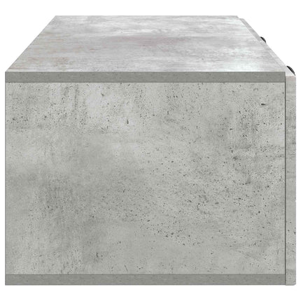 Väggmonterad TV-bänk Väggmonterad Betonggrå 78,5 x 41 x 30 cm
