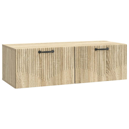 Väggmonterad TV-bänk Sonoma-ek 98 x 41 x 30 cm Konstruerat trä