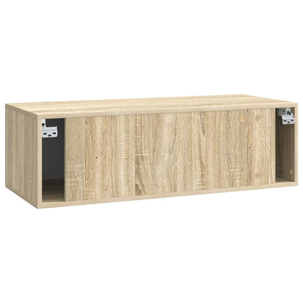 Väggmonterad TV-bänk Sonoma-ek 98 x 41 x 30 cm Konstruerat trä