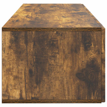 Väggmonterad TV-bänk Rökt ek 98 x 41 x 30 cm Konstruerat trä