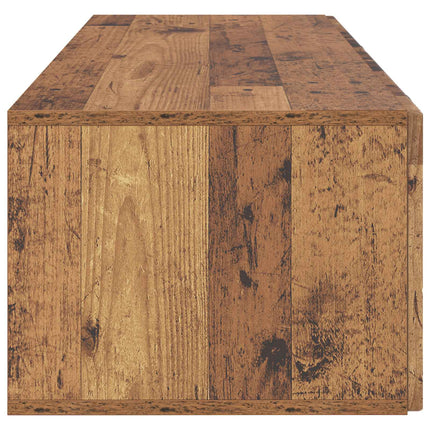 Väggmonterad TV-bänk Gammalt trä 98 x 41 x 30 cm