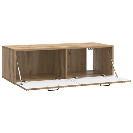 Väggmonterad TV-bänk Artisan-ek 98 x 41 x 30 cm Konstruerat trä