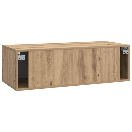 Väggmonterad TV-bänk Artisan-ek 98 x 41 x 30 cm Konstruerat trä