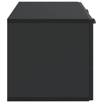 Väggmonterad TV-bänk Svart 59,5 x 31 x 30 cm Konstruerat trä