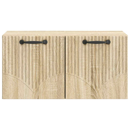 Väggmonterad TV-bänk Väggmonterad Sonoma-ek 59,5 x 31 x 30 cm