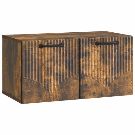 Väggmonterad TV-bänk Rökt ek 59,5 x 31 x 30 cm Konstruerat trä