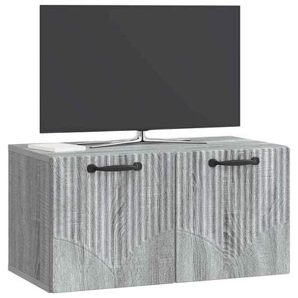 Väggmonterad TV-bänk Grå sonoma-ek 59,5 x 31 x 30 cm