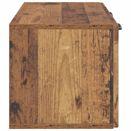 Väggmonterad TV-bänk Gammalt trä 59,5 x 31 x 30 cm