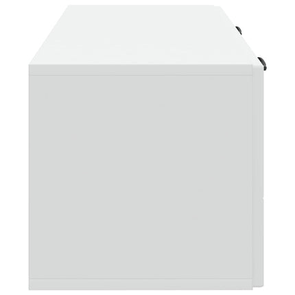 Väggmonterad TV-bänk Vit 78,5 x 31 x 30 cm Konstruerat trä