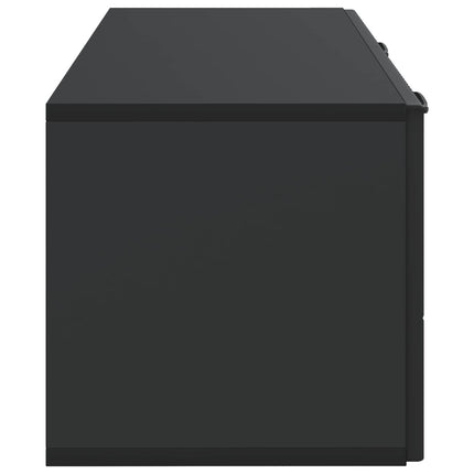 Väggmonterad TV-bänk Svart 78,5 x 31 x 30 cm Konstruerat trä