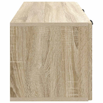 Väggmonterad TV-bänk Väggmonterad Sonoma-ek 78,5 x 31 x 30 cm
