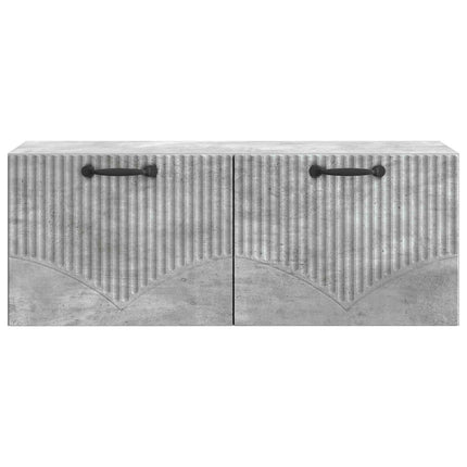 Väggmonterad TV-bänk Väggmonterad Betonggrå 78,5 x 31 x 30 cm