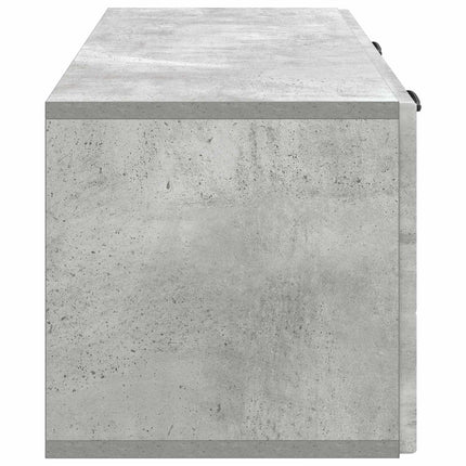 Väggmonterad TV-bänk Väggmonterad Betonggrå 78,5 x 31 x 30 cm