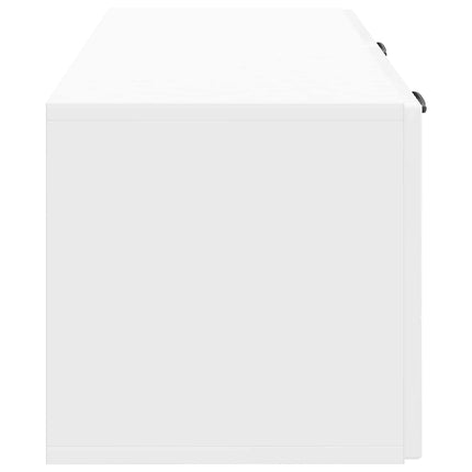 Väggmonterad TV-bänk Vit högglans 78,5 x 31 x 30 cm