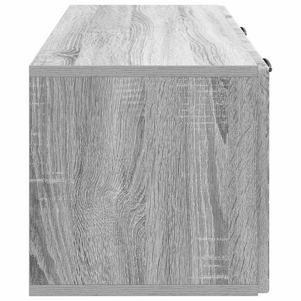 Väggmonterad TV-bänk Grå sonoma-ek 78,5 x 31 x 30 cm