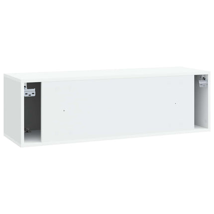 Väggmonterad TV-bänk Vit 98 x 31 x 30 cm Konstruerat trä