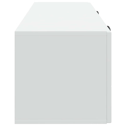 Väggmonterad TV-bänk Vit 98 x 31 x 30 cm Konstruerat trä