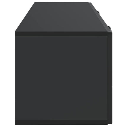 Väggmonterad TV-bänk Svart 98 x 31 x 30 cm Konstruerat trä