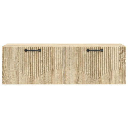 Väggmonterad TV-bänk Sonoma-ek 98 x 31 x 30 cm Konstruerat trä
