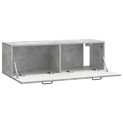 Väggmonterad TV-bänk Betonggrå 98 x 31 x 30 cm Konstruerat trä