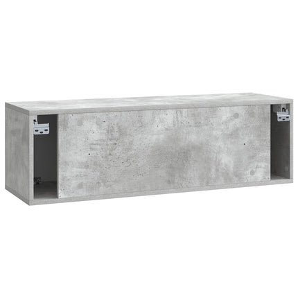 Väggmonterad TV-bänk Betonggrå 98 x 31 x 30 cm Konstruerat trä