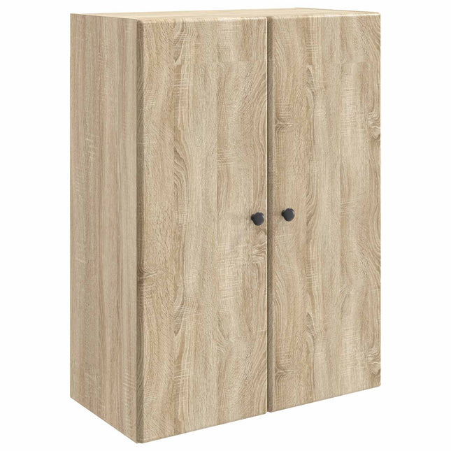 Väggmonterat skåp 66 x 34,5 x 90 cm Konstruerat trä Sonoma-ek