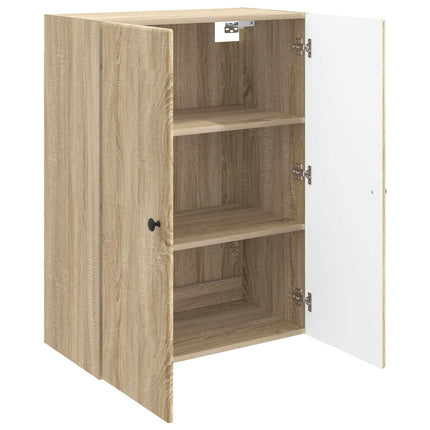Väggmonterat skåp Sonoma-ek 66 x 34,5 x 90 cm Konstruerat trä