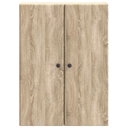 Väggmonterat skåp Sonoma-ek 66 x 34,5 x 90 cm Konstruerat trä