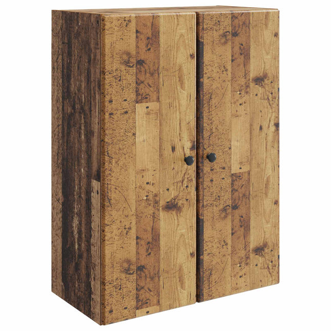 Väggmonterat skåp 66 x 34,5 x 90 cm Konstruerat trä Gammalt trä