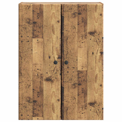 Väggmonterat skåp Gammalt trä 66 x 34,5 x 90 cm Konstruerat trä